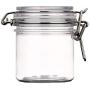 200g(7oz) Round Clear Acrylic Latch Lid Cosmetic Storage Hermetic Jars Pack of 1 pcs Very beautiful Xmas Gift (7 oz)