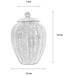 Funeral Urn Cremation Urns For A Small Amount Of Human Ashes Portable Storage Tank Delicate And Compact Solid Color (Color : Blue)