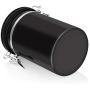 Coffee Container Large Airtight Stainless Steel Tea Storage Chests Kitchen Canister Coffee Powder Organizer Cans Tea Caddy Tool,Black