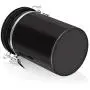 Coffre de rangement en acier inoxydable à fermeture hermétique pour café, thé, boîte de rangement pour poudre de café, conserve de thé, outil noir. Coffre de rangement en acier inoxydable à fermeture hermétique pour café, thé, boîte de rangement pour poudre de café, conserve de thé, outil noir.