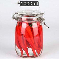 1Pcs 500 750 1000 1500 Glass Storage Bottles Jars With Lid Large Capacity Honey Candy Jar Kitchen Storage Container Glass Jar,200Ml