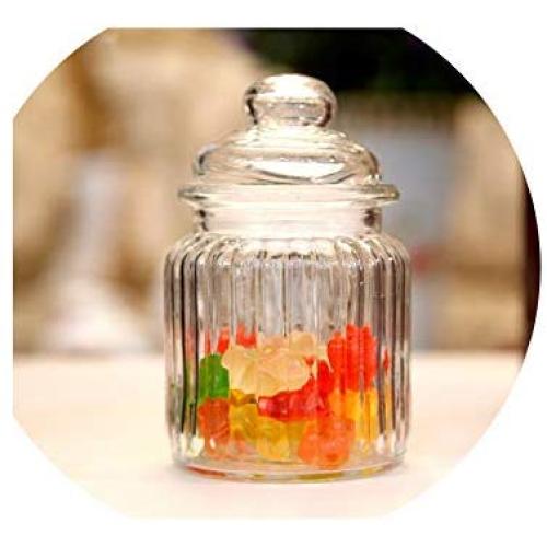 230Ml Mini Clear Glass Jar Small Glass Jars And Lids Glass Candy Tea Coffee Sugar Candy Storage Bottles & Jars Canisters,4