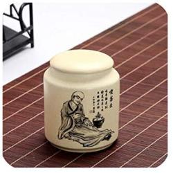 Ceramic Storage Bottles Mini Kitchen Spice Ceramic Jars For Food Containers Decoration Tea Sugar Coffee Storage Jars With Cover,Chashengluyu