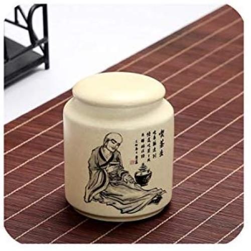 Ceramic Storage Bottles Mini Kitchen Spice Ceramic Jars For Food Containers Decoration Tea Sugar Coffee Storage Jars With Cover,Chashengluyu