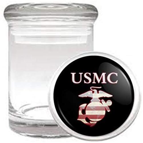 USMC Marines Medical Odorless Glass Jar