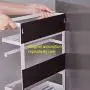 Magnetic Spice Rack, Kitchen Fridge Organizer Shelf for Storage Spice, Condiment, Seasoning - Space Saving New Design Fridge Side Jars Rack Holder (Medium,White) Magnetic Spice Rack, Kitchen Fridge Organizer Shelf for Storage Spice, Condiment, Seasoning - Space Saving New Design Fridge Side Jars Rack Holder (Medium,White)