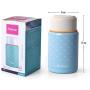 Fissman Lunch Food Jar 500ml 16.9oz, Vacuum Insulated Stainless Steel Lunch Thermos (Purple)