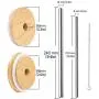 Mason Jar Lids with Straw, ECO Reusable Bamboo Lids, Wide Mouth Mason Jar Tumbler Lids, Mason Jar Tops with 2 Reusable Stainless Steel Straw - 2 Packs Mason Jar Lids with Straw, ECO Reusable Bamboo Lids, Wide Mouth Mason Jar Tumbler Lids, Mason Jar Tops with 2 Reusable Stainless Steel Straw - 2 Packs