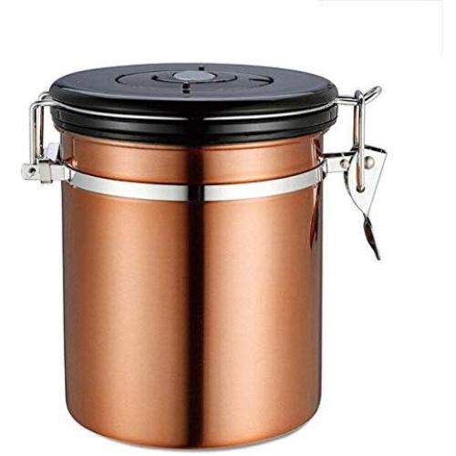 Storage Bottles & Jars Stainless Steel Coffee Canister Ground Vault Jar for Tea Coffee Sugar Kitchen Supplies Hogard
