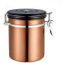 Storage Bottles & Jars Stainless Steel Coffee Canister Ground Vault Jar for Tea Coffee Sugar Kitchen Supplies Hogard