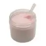 Clear 16 oz Plastic Jars White Dome Lids (6 pk) with Scoops - PET Round Refillable Containers Clear 16 oz Plastic Jars White Dome Lids (6 pk) with Scoops - PET Round Refillable Containers