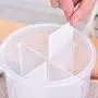 UPKOCH Plastic Canister with Lid Airtight Food Storage Flour Sugar Crisper Grains Containers Partition Can Sealing Bottle