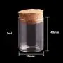 | Storage Bottles & Jars | 15ml/25ml/30ml/35ml/40ml/50ml/60ml Small Test Tube with Cork Stopper Bottles Jars Vials DIY Craft 24pieces | by HUDITOOLS | 1 PCs