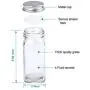 Brajttt 25 Pieces of French Square Glass Spice Bottles 4oz Spice Jars with Sliver Plastic Lids, and Labels Brajttt 25 Pieces of French Square Glass Spice Bottles 4oz Spice Jars with Sliver Plastic Lids, and Labels