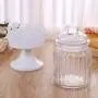 Glasbehälter für Weihnachts Süßigkeiten Zucker Speicherglas für Hochzeit Geschenk dekorativer Holzhülle