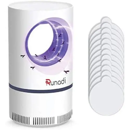 RUNADI Mosquito Killer - Gnat Trap Indoor - Effectively Trapping Mosquitoes, Gnats, Flies, and Tiny Insects - Insect Killer Lamp with 12 Sticky Boards RUNADI Mosquito Killer - Gnat Trap Indoor - Effectively Trapping Mosquitoes, Gnats, Flies, and Tiny Insects - Insect Killer Lamp with 12 Sticky Boards