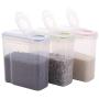 Plastic Sealed Jars, Kitchen Fresh-Keeping Food Containers, Storage Oatmeal/Beans/Rice