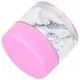 Bouteilles en plastique transparent haute qualité 7g/7ml (12 paquets), parois épaisses, étanches, avec couverts roses pour cosmétiques, baumes à lèvres, gloss à lèvres, crèmes, lotions, liquides.