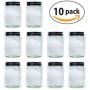 Jar Shape Airtight Seal Bag - Kitchen Organizer Food Storage Reusable and Leakproof Saver Bags ? Pack of 10 seal bags (Black, 4.25&quotx5.5")
