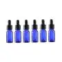 6 Pièces Flacons Essentiels en Verre Remplissables Bleu avec Pipette en Verre et Bouchon Noir (10ml/0.34oz) 6 Pièces Flacons Essentiels en Verre Remplissables Bleu avec Pipette en Verre et Bouchon Noir (10ml/0.34oz)