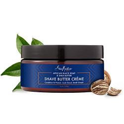 SheaMoisture African Black Soap Mens Shave Butter Creme, 6 Ounce