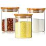 Sealed Glass Jars Transparent Cans With Lid Home Kitchen Storage Container Food And Grocery Receipt Organizer Spaghetti Bottles,Style 1