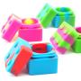 YHSWE 25 Square 9ml Silicone Stackable Container Non Stick Storage Concentrate Box Oil Jar