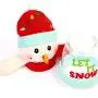 RUJFISH Christmas Storage Bin Candy Jar Cookie and Gift Container Bottle Jar Snowman Santa Clause Design for Cookie Treats and Chocolate Decorative RUJFISH Christmas Storage Bin Candy Jar Cookie and Gift Container Bottle Jar Snowman Santa Clause Design for Cookie Treats and Chocolate Decorative