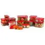 HOBULL 6Pcs Food Storage Jar Grain Storage Tanks Airtight Cereal Dispenser Snack Container Storage for Dry Food Flour Nut Sugar with Lid HOBULL 6Pcs Food Storage Jar Grain Storage Tanks Airtight Cereal Dispenser Snack Container Storage for Dry Food Flour Nut Sugar with Lid