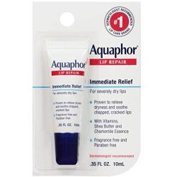 Aquaphor Lip Repair Ointment - Long-Lasting Moisture to Soothe Dry Chapped Lips