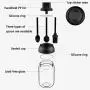 ballboU250ml Kitchen Spice Jar Seasonning Condiment Salt Pepper Storage Jar with Spoon Lid ballboU250ml Kitchen Spice Jar Seasonning Condiment Salt Pepper Storage Jar with Spoon Lid