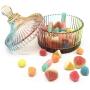 Krysclove Colourful Glass Canisters, Crystal Candy Jar with Lid, Clear Glass Food Storage Tank, Seasoning Pot, Creative Decoration Storage Box (2)