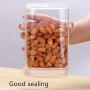 Glass Storage Containers - Glass Sealed Jars Cans With Bamboo Lid Tea Coffee Sugar Kitchen Storage Bulk Food Container Set Organization Mason Jar Square