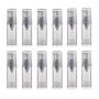 XINGZI 12Pcs 5ml Empty Airless Vacuum Pump Bottle Refillable Plastic Cream Lotion Bottle Travel Sample Bottles for Cosmetic Make-up Toiletries Liquid Storage Container Vial Jars