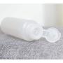 3Pcs 400ml Empty Refillable Clear Plastic Soft Tube Squeeze Bottle With Flip Cap Travel Bottle Makeup Cosmetic Toiletries Packing Storage Containers for Shampoo Body Wash Toner Lotion