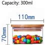 WANGLX ST Storage Bottle Kitchen Supplies Grain Storage Tank Borosilicate Glass Sealed Can Dried Fruit Sealed Bottle Storage Jar