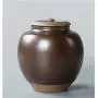 Tea cans Seal Pot Tea Coffee Spices Food Storage Container Sealed Can Ceramic Porcelain Tea Accessories by Thebigfish (Brown) Tea cans Seal Pot Tea Coffee Spices Food Storage Container Sealed Can Ceramic Porcelain Tea Accessories by Thebigfish (Brown)