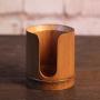 Natural Bamboo Tea Cup Holder Kitchen Storage Canister Tea Ceremony Supplies - Brown, S
