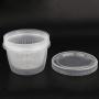 Zerone Food Storage Boxes, Round Drain Sealed Storage Box Transparent Food Containers Refrigerator Kitchen Organizer