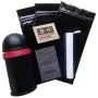 Dichtungsbehälter Stash Jar 5 Unzen Stash Box Bonus Bundle: Kärtigreifer, Einfüllrohr, 4x8 Zoll Beutel und Feuchtigkeitspackung Luftdichte Lebensmittelaufbewahrungsbehälter Kleine Behälter Lids Rolling Tray Zubehör