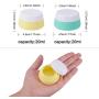 PH PandaHall 5pcs Silicone Travel Bottles Set, 0.6/2 /2.7/3 oz Squeezable Leak Proof Refillable Portable Travel Size Toiletry Containers Cream Jar for Shower, Shampoo, Cosmetic, Emulsion Storage