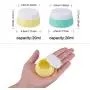5 Stück Silikon Reiseflaschen Set, 0,6/2/2,7/3 oz Squeeze-Leak-Proof Behälter, Wiederbefüllbare Reise-Toilettenkapseln für Dusche, Shampoo, Kosmetik, Emulsion Lagerung