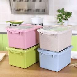 Bottles,Jars & Boxes - Multi Function Superimposed Plastic Rice Drum Full Sealed Tank Storage Box Grains Organizer Food - Light Camping Fixtures Organizer Kitchen Storage Window