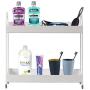 Hoopoton Spice Rack, 2-Tier Shelf Rack Kitchen Bathroom Countertop, 2-Tier Standing Storage Organizer Spice Jars Bottle Shelf Holder Rack