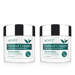 Retinol Moisturizer Miracle Cream for Face - with Retinol, Hyaluronic Acid, Vitamin E and Green Tea. Best Night and Day Moisturizing Cream