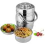 Thermos Food Jar Drum Shape Thermos Stainless Food Flask Vacuum Insulated Food Containers Portable Bag (Size : 1600ML)