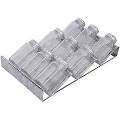 AAJTCT Durable 3-Tier Drawer Spice Rack Kitchen Organizer Spice Rack Storage Gripper Holder Spice Jars Storage Holder Kitchen Accessories Easy Installation