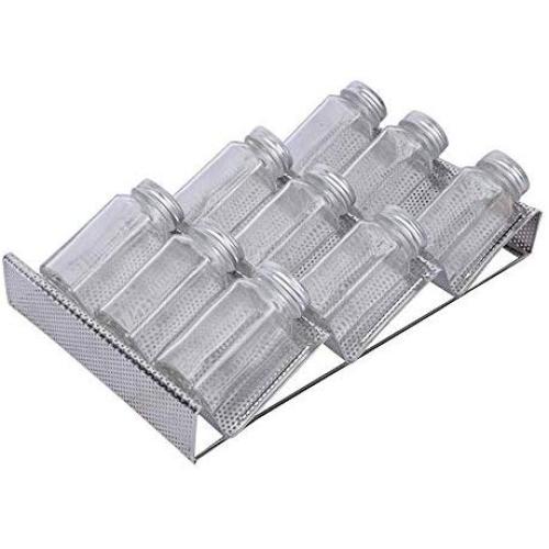 AAJTCT Durable 3-Tier Drawer Spice Rack Kitchen Organizer Spice Rack Storage Gripper Holder Spice Jars Storage Holder Kitchen Accessories Easy Installation