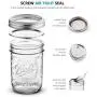 Bouteilles en verre Mason à large goulot (16 oz/Pint capacité) - 12 unités. Avec couvercles étanches et anneaux - Pour la mise en conserve, la fermentation, le confit, la congélation - Décoration de bocaux. Sûr micro-ondes et lave-vaisselle. + Ouvre-bocau Bouteilles en verre Mason à large goulot (16 oz/Pint capacité) - 12 unités. Avec couvercles étanches et anneaux - Pour la mise en conserve, la fermentation, le confit, la congélation - Décoration de bocaux. Sûr micro-ondes et lave-vaisselle. + Ouvre-bocau