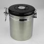Storage Bottles & Jars - Stainless Steel Coffee Bean Storage Tanks Sealed Food Cans Storage Box Case Tea Container Holder Sugar Jars with Exhaust Hole ()
